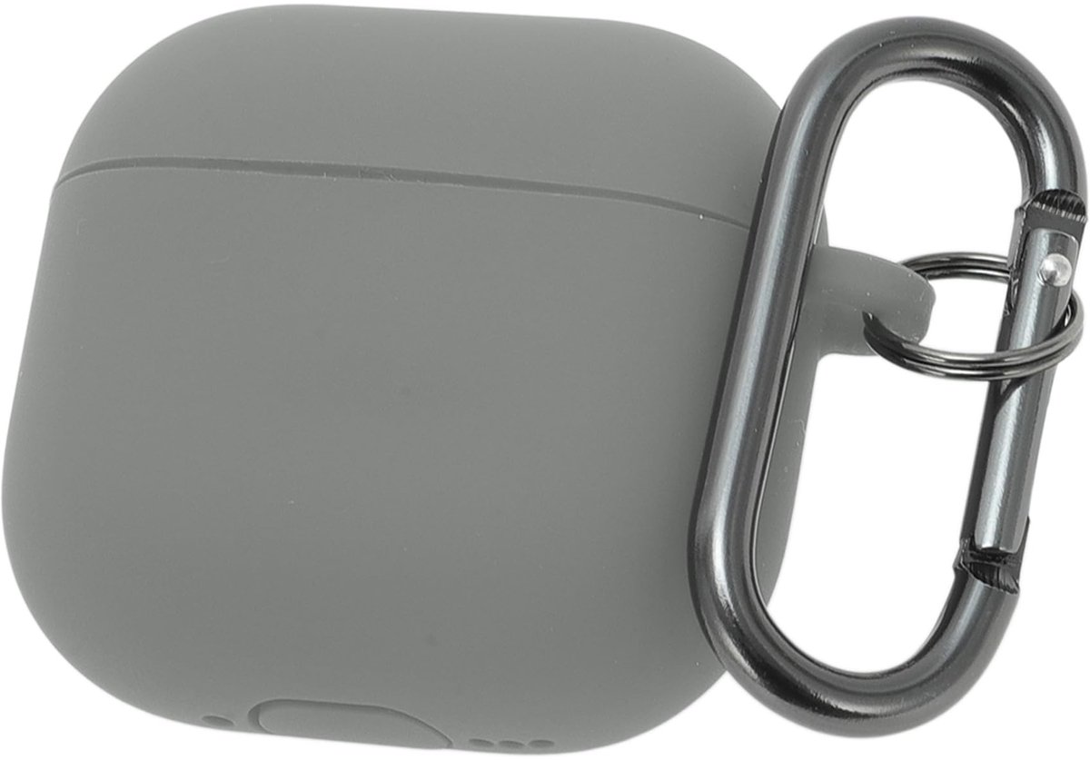 Dailygoods - Siliconen Beschermhoes voor AirPods 4 met Karabijnhaak