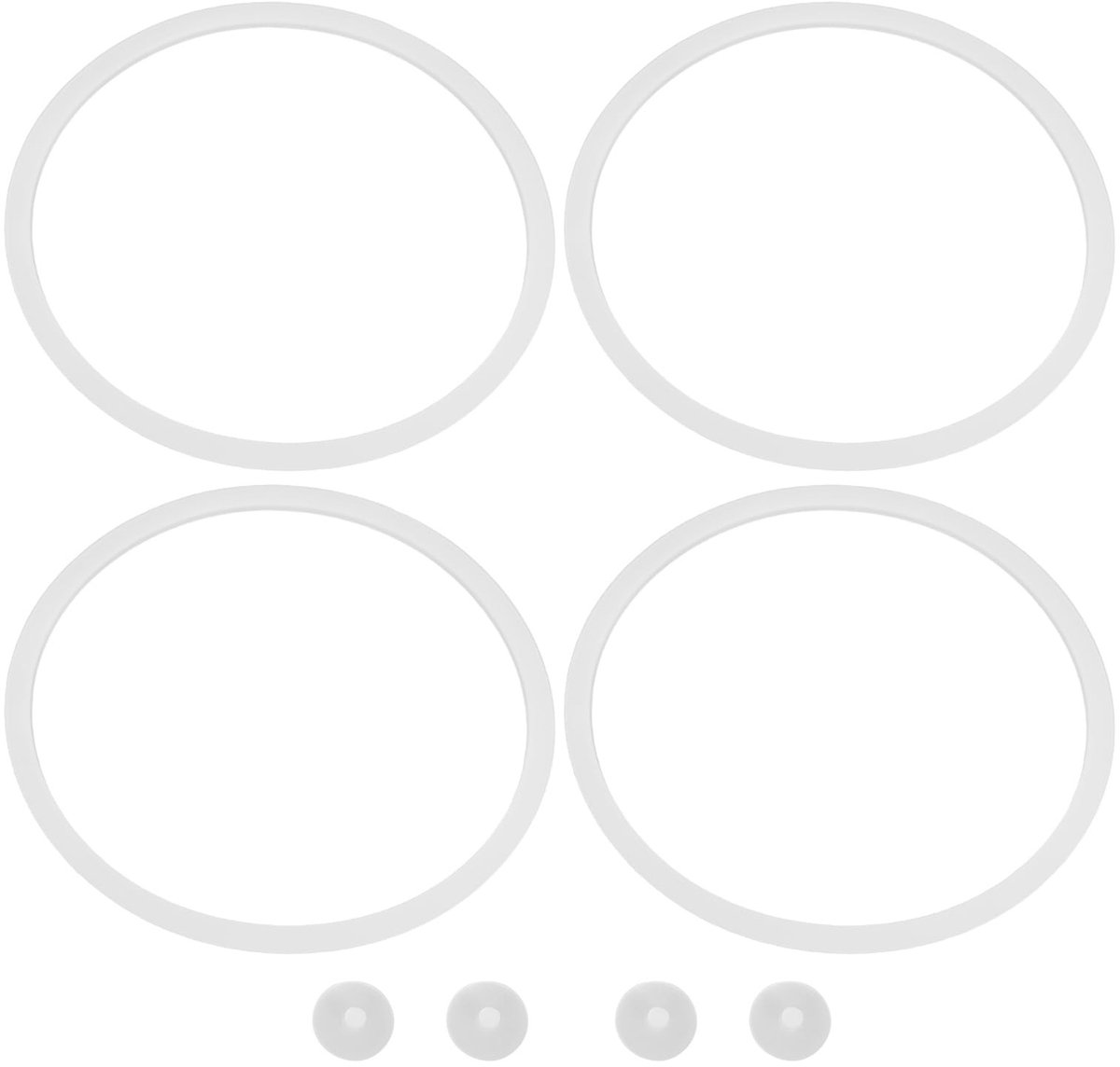 Dailygoods - Siliconen Afdichtringen voor Thermische Lunchboxen (Set van 4)
