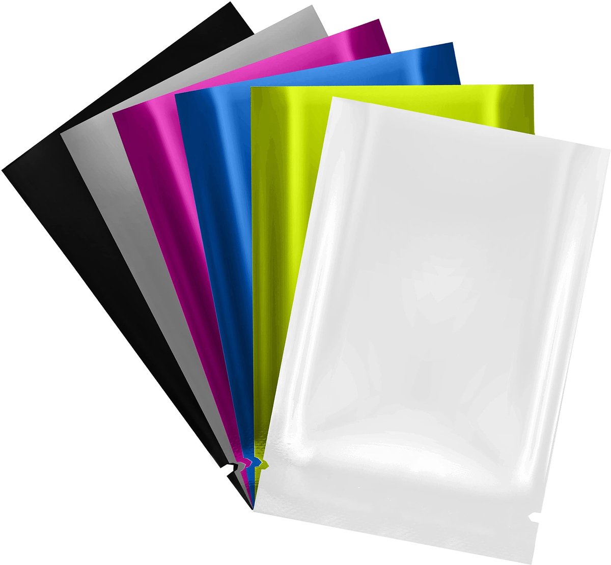 Dailygoods - Dailygoody - Mylar-zakken - Hitteverzegelbare Opbergzakjes - 200 Stuks - Geurbestendig - Platte Aluminiumfolieverpakkingszakjes - Geschikt voor Voedse