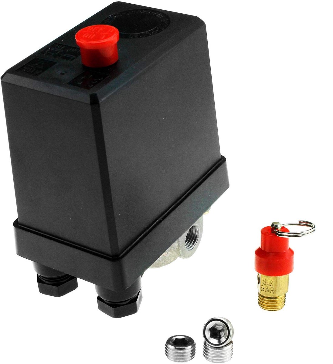 Dailygoods - Dailygoody - Driefasige Compressor - 180PSI - Veiligheidsklep - 20Amp - Drukschakelaar - Voor gebruik in werkplaatsen - Compact formaat