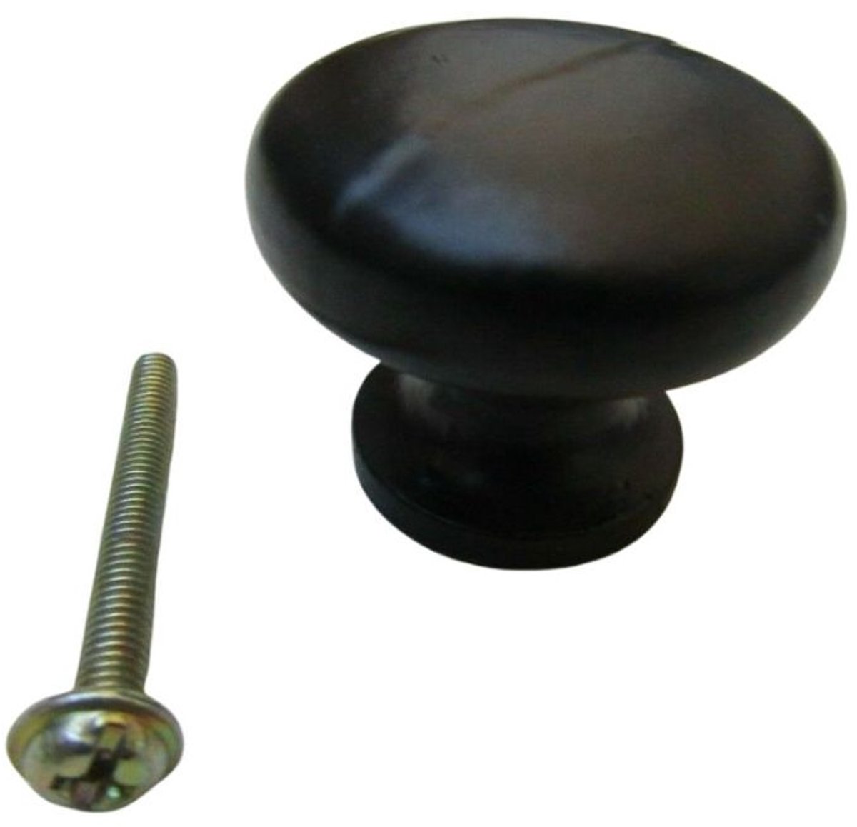 Shaker Cupboard Knob Black Antique 35mm