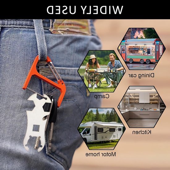 Robuuste multifunctionele sleutel voor gasflessen, geschikt voor 5 kg en 11 kg, ideaal voor barbecue en kamperen, roestvrij staal en duurzaam — afbeelding 5
