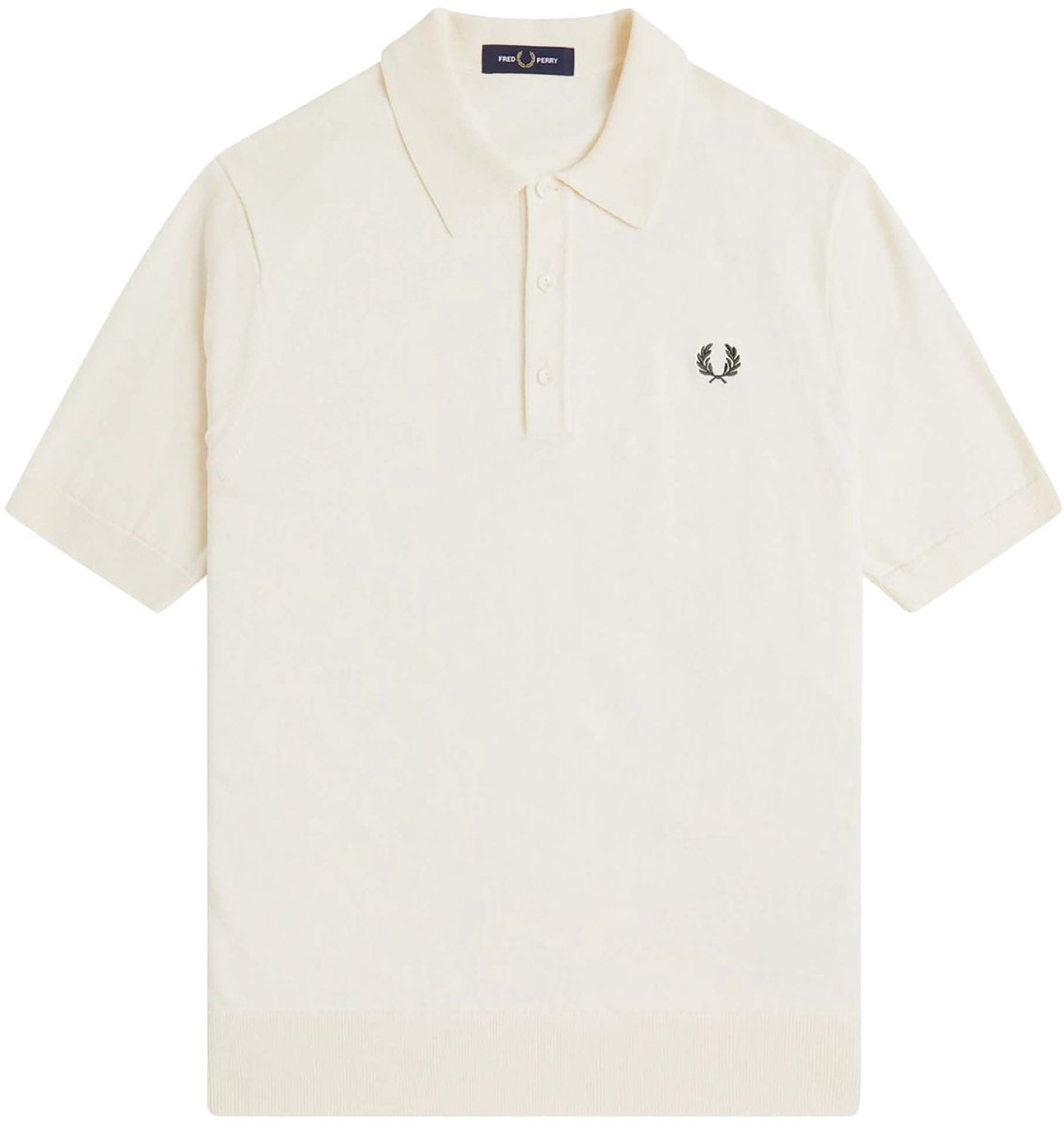 Fredperry Polo Fp Cotton Knitted Shirt Fashion Wear Volwassen Beige