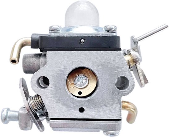 Carburateur geschikt voor Husqvarna 122LD en 122C grasmaaiers, inclusief pakking, brandstofleiding en bougie. Geschikt geschikt voor onderdeelnummers 581734301 en 574386701. van Merkloos	 — afbeelding 2