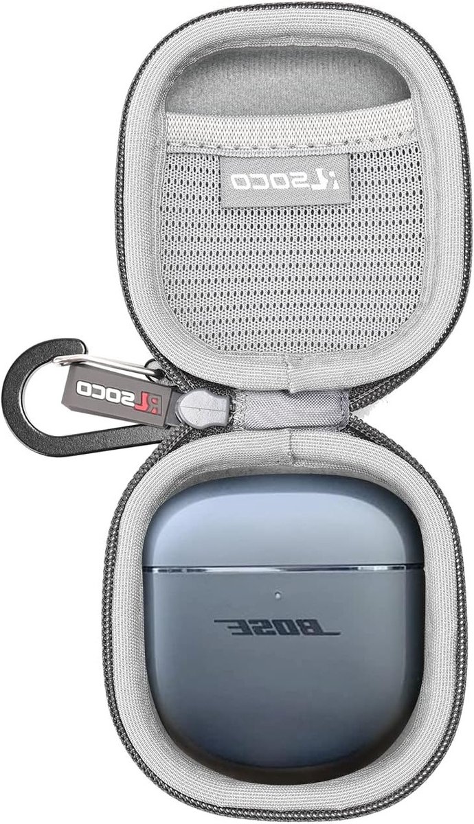 Hoogwaardige Case Cover voor Draadloze Oordopjes - Geschikt voor QuietComfort Ultra en Earbuds II - Grijs
