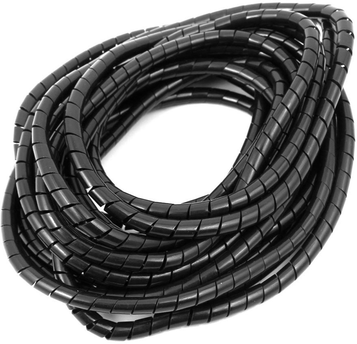 Dailygoody - Flexibele Spiraalbuis Kabel Draad Wrap - Computer Beheer - Zwart - 5 Meter - Kabelbescherming - Geschikt voor Organisatie