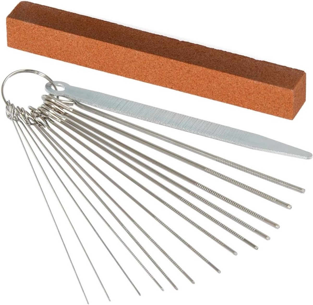 Guitar Bridge Saddle Vijl met 13 Maten van RVS voor het Schuren van Gitaren en Ukulele Accessoires