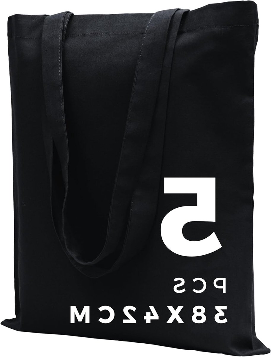 Duurzame jute boodschappentassen, herbruikbare tas voor was, sport en boodschappen, 38 x 42 cm, 145 g/m², set van 5, grijs