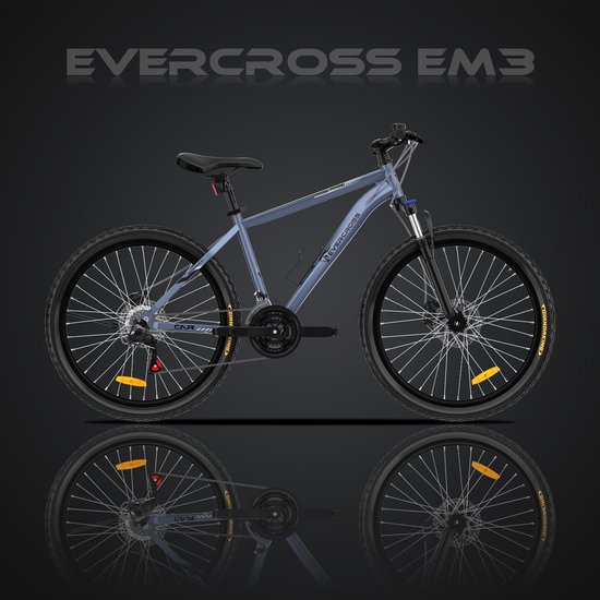 EVERCROSS EM3 26 inch Fiets voor Tieners - Shimano 21 Versnellingen –schijfrem - Licht Aluminium Frame van EVERCROSS — afbeelding 2