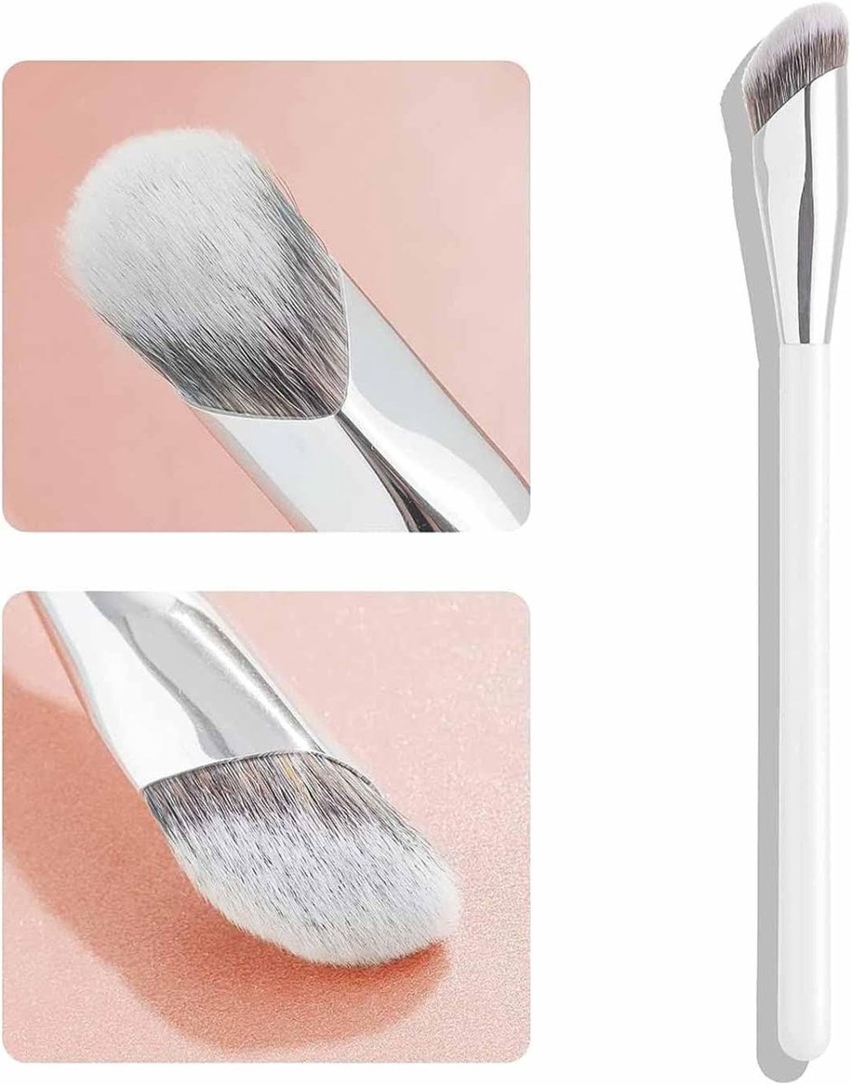 Precisie Concealer Kwast voor Onder Ogen - Kleine Blending Brush voor Foundation en Make-up