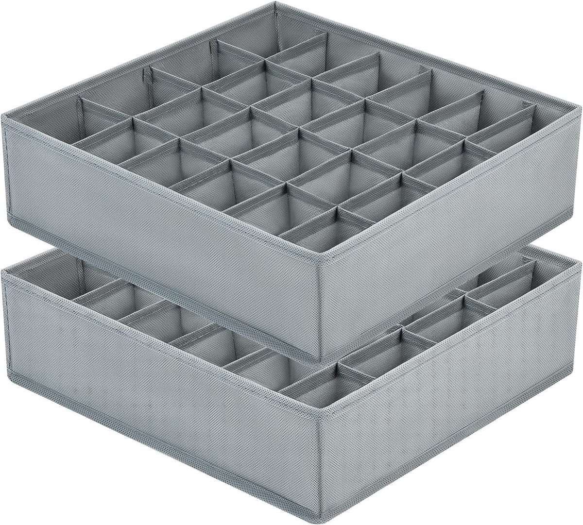 MONTKIARA Joyoldelf Ondergoed Organizer - Opvouwbare Ladeverdeler met Verdelers - Non-Woven - Voor Kast & Lade - Beige