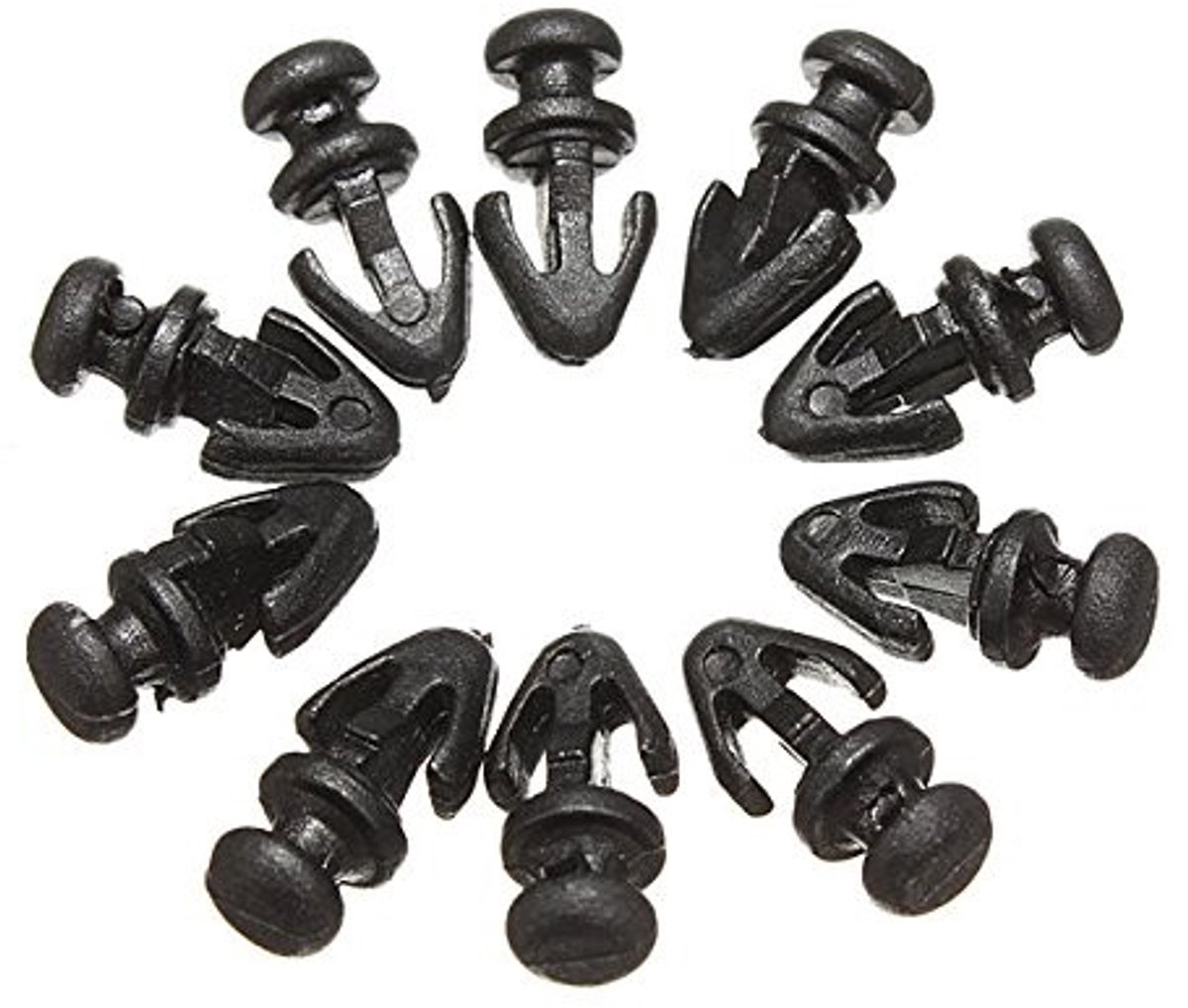 Dailygoody - Door Gasket Sill Clips - Set van 10 - Zwart - Weerstrip Clips - Geschikt voor Ford Mondeo MK2 MK3 MK4 - Kwaliteitsonderdeel
