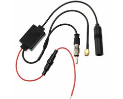 Dailygoods - Dailygoody - DAB+ Antenne Splitter - Antenne Versterker - Verbeterde Ontvangst - Compact Formaat - FM Adapter - Geschikt voor Auto en Radio