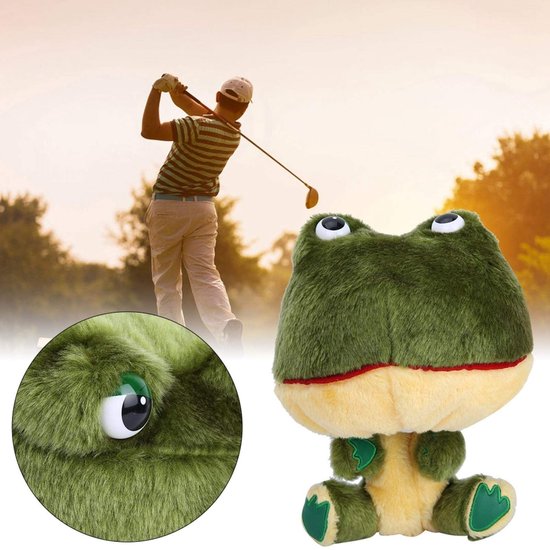 Dailygoods - Dailygoody - Golfclubhoezen - Pluche golfhoofdenhoezen - Perfecte pasvorm - Kikkervorm - Golfgeschenk - Golftasaccessoires - Geschikt voor golfclubs van Dailygoods — afbeelding 2