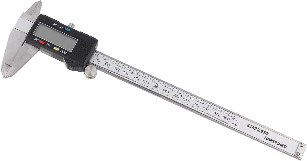 Dailygoods - Dailygoody - Digitale Schuifmaat - Professionele Meetinstrument - 200mm - Roestvrijstaal - Precisie Schuifmaat - Geschikt voor Hout en Metaal