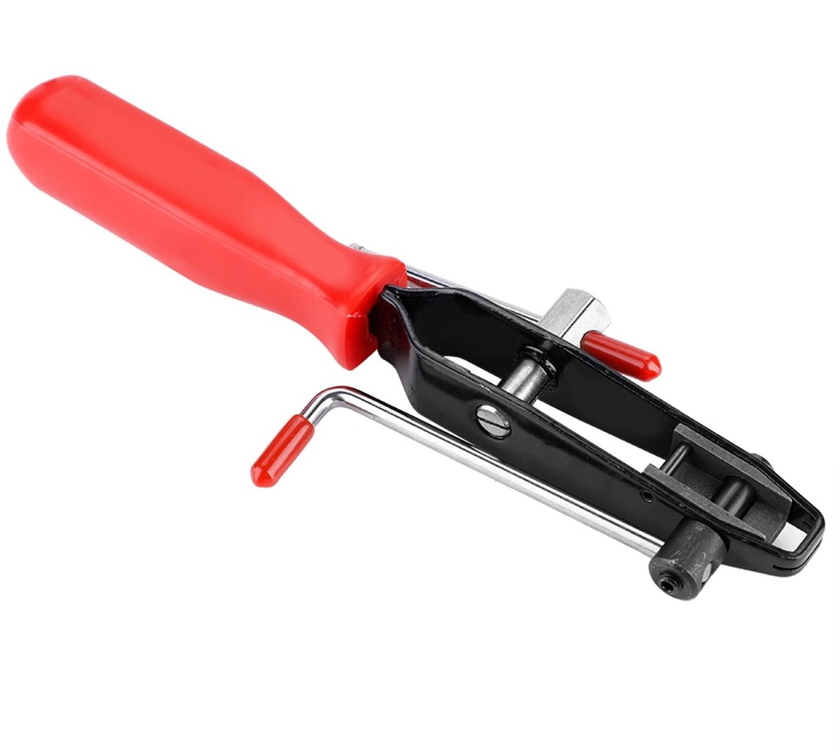Dailygoods - Dailygoody - cardanische kettingtang - homokinetische gezamenlijke starter - staal - rood handvat - gereedschap voor mechanici - 24 cm