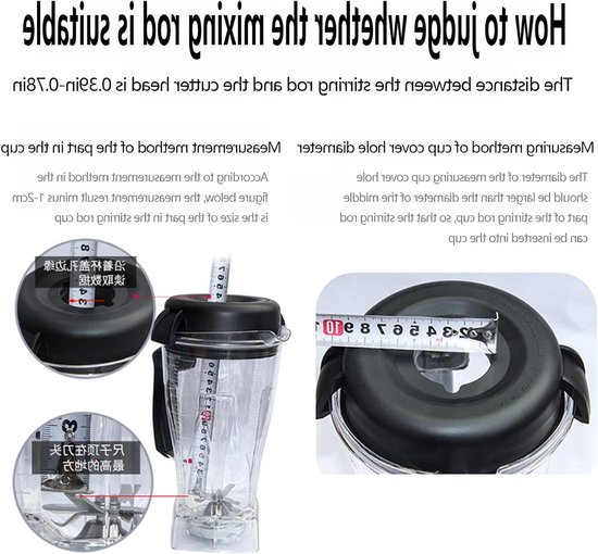 Store_8 - Blender-accessoires - Muddler voor Aanstampen - Kunststof 24 Cm - Roerstaafje voor Handmixer - Vervangingsonderdelen - Geschikt voor Koken van Merkloos — afbeelding 3
