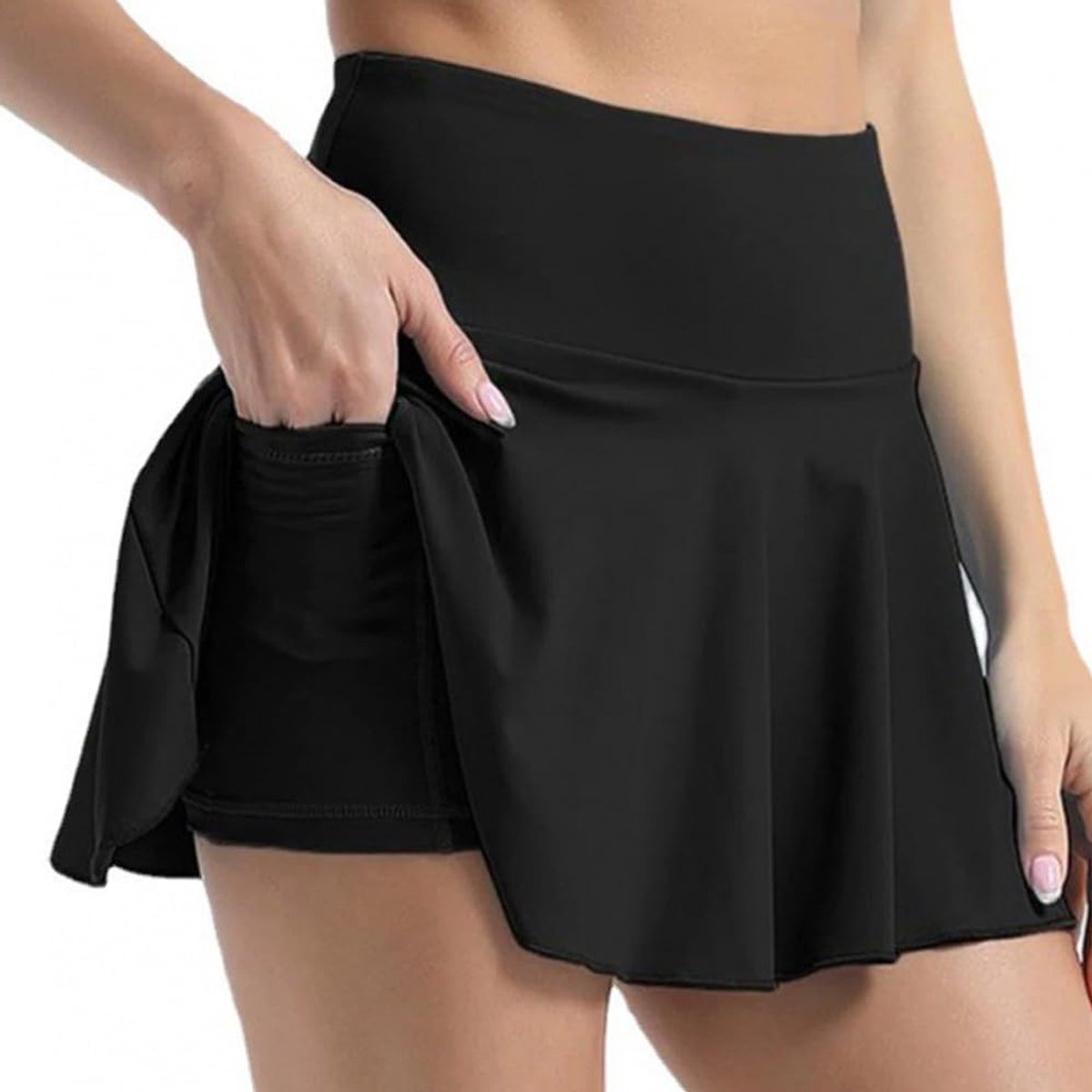 Dames Skort met Zakken voor Tennis, Golf en Sportieve Activiteiten - Ideaal voor Fietsen, Wandelen en Hardlopen