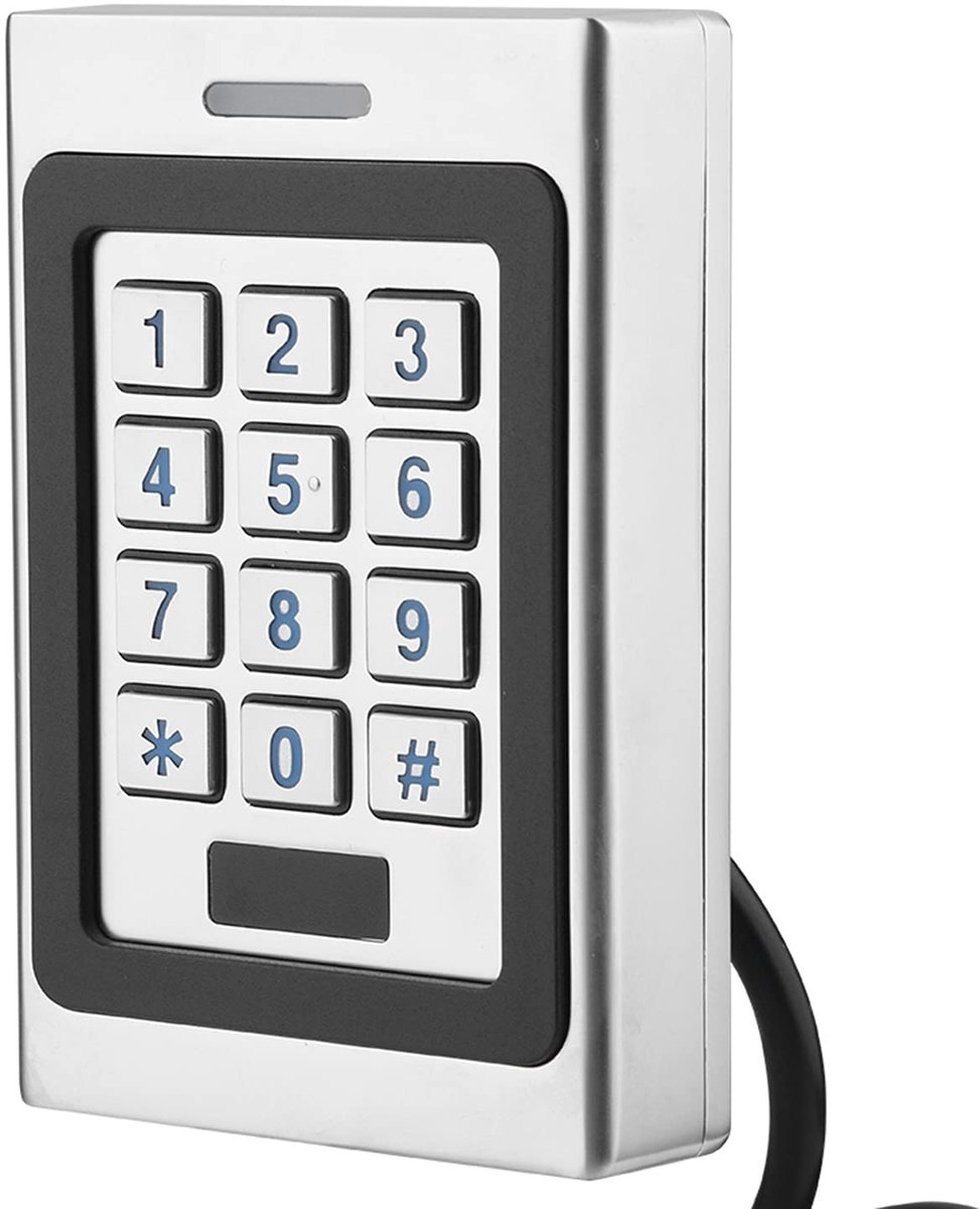 Dailygoods - Dailygoody - Toegangscontroller - Waterdicht deurtoetsenbord - Veiligheid en gebruiksgemak - Zilver - Keyless entry - Ideaal voor thuis - Geschikt voo...
