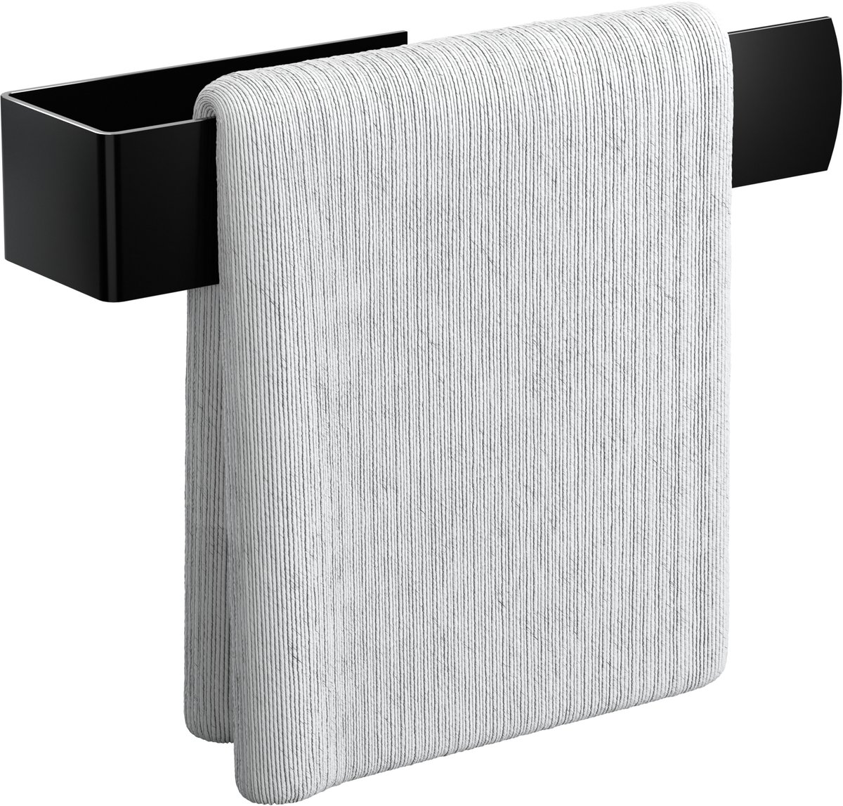 Noswo Magnetische Vaatdoekhouder - Gootsteen Organizer - Aanrecht & Keuken - RVS - Zwart - Magnetisch