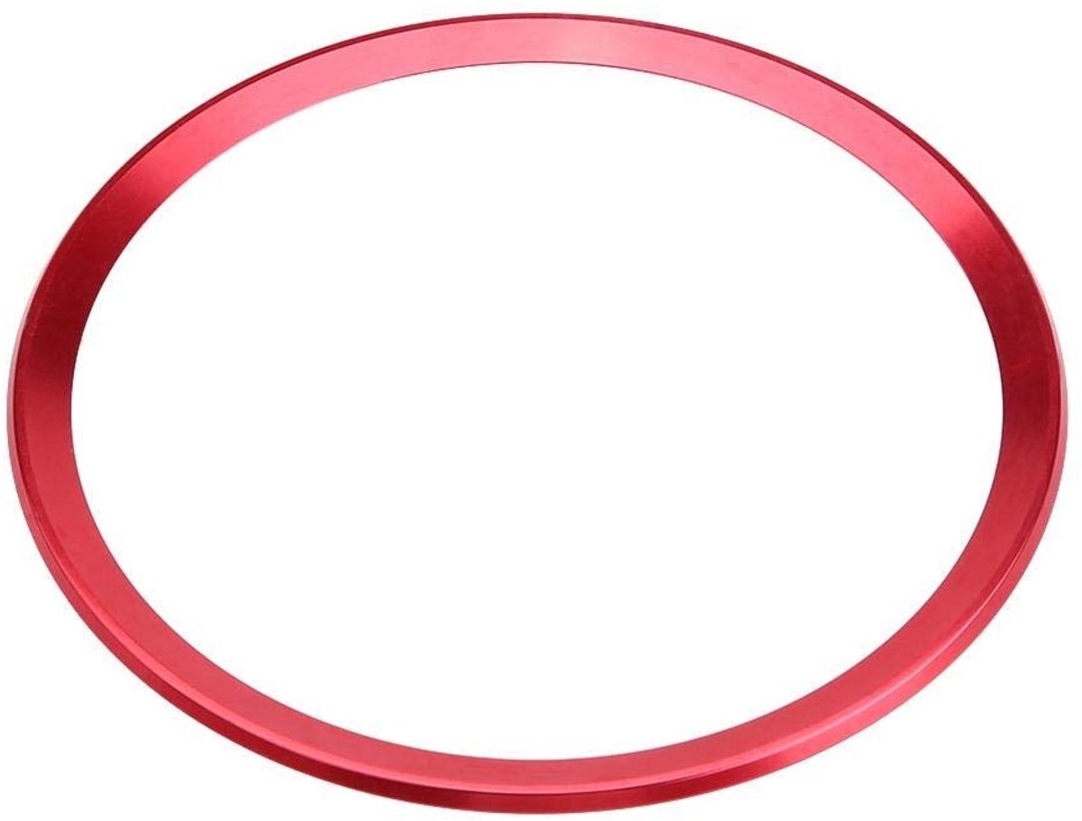 Dailygoody - Stuurwiel Embleembekleding - Auto Accessoire - Professionele Kwaliteit - Rood - Uniek Ontwerp - Geschikt voor A1 A3 Q3