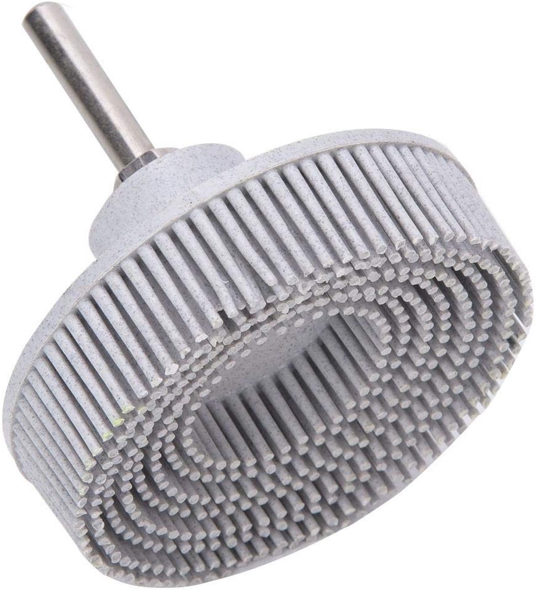 Dailygoods - Dailygoody - 3-Inch Brush Disc - Rubber Polishing - Duurzaam en gebruiksvriendelijk - Wit - Coarse Grit - Voor hout en metaal - 75 mm