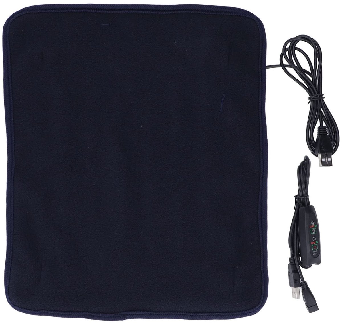 Dailygoods - Dailygoody - Wintersport USB-verwarmingsmat - Verwarmd Kussen - 3 Temperatuurversnellingen - Donkerblauw - Comfortabel Warm - Ideaal voor Wintersporte