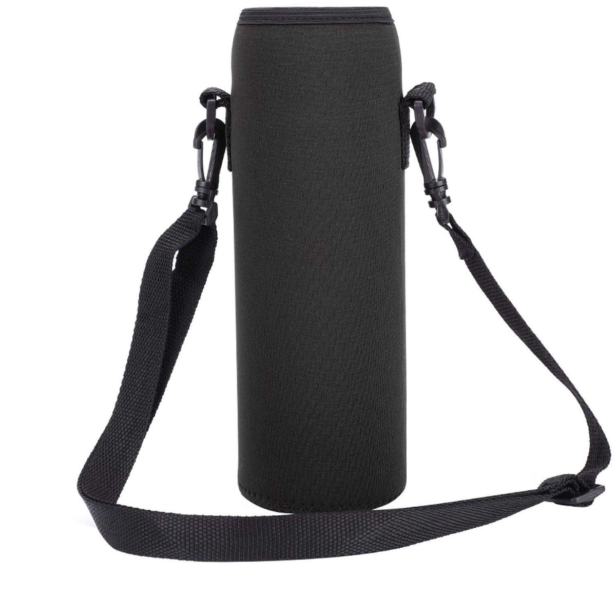 Dailygoods - Dailygoody - Waterflesdrager - Thermische Houder - Brandwerende Beschermhoes - Zwart - Buitensport - Fitness en Wandelen - Handig voor Kamperen