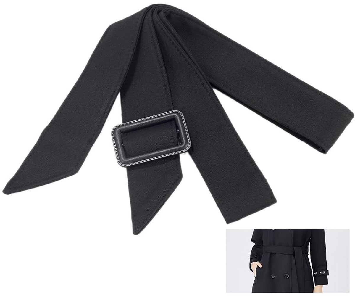 Dailygoods - Dailygoody - Vrouwen Trenchcoat - Verstelbare Tailleband - Brede Gesp Riem - 171 cm - Polyester Riem - Geschikt voor Jurk en Pyjama - Windjack