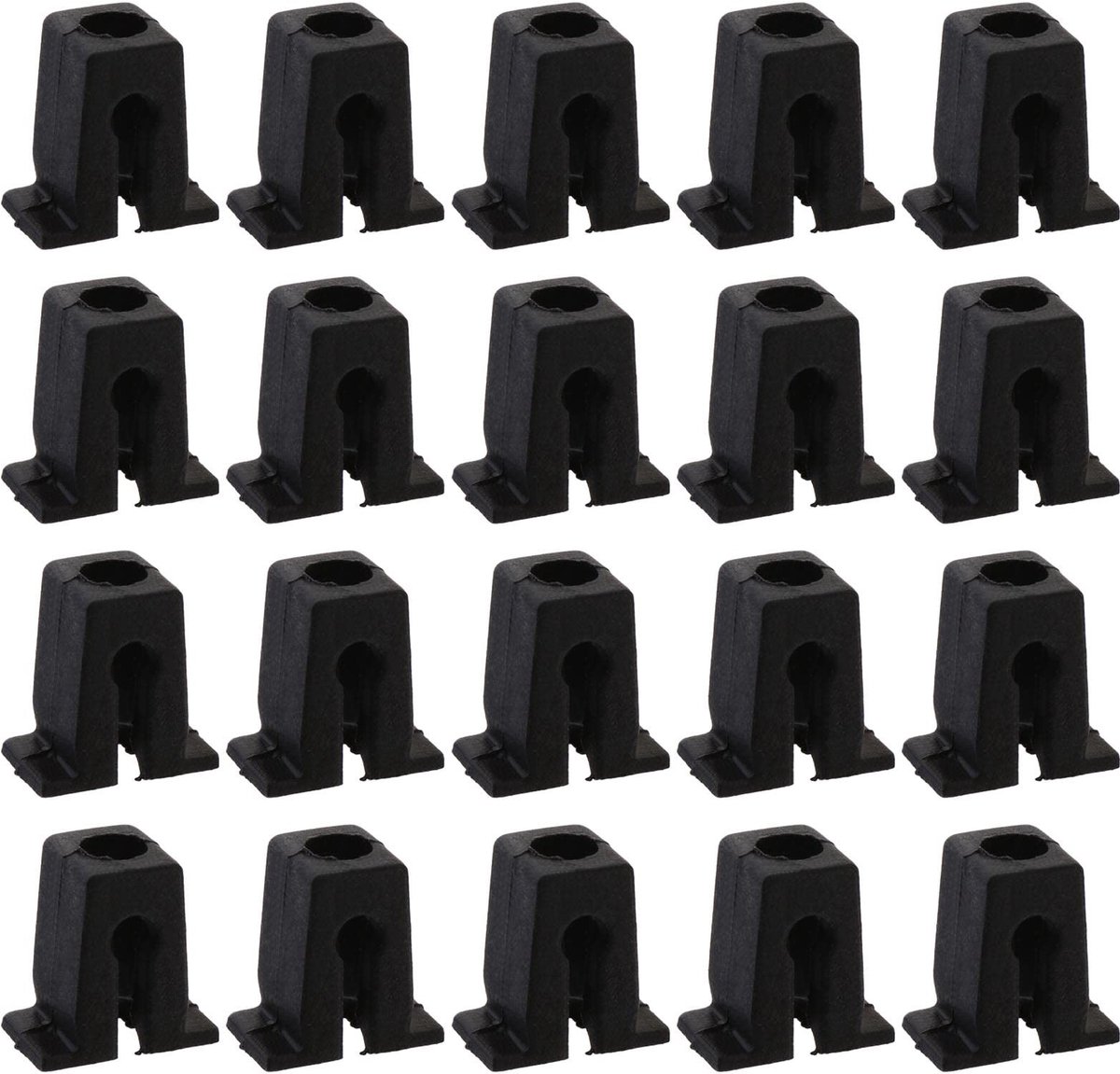 Dailygoods - Dailygoody - Binnenvelgmoerclips voor Autobekleding - 50 Stuks - Kunststof - Zwart - Compatibel met Audi Skoda VW - Perfect voor Auto Onderhoud