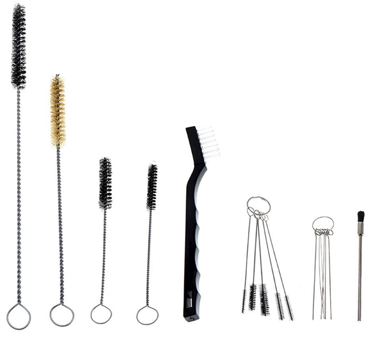 Dailygoods - Dailygoody - 17 Stks Prestaties Airbrush Spray Reinigingsborstel Set - Effectieve Reiniging - Handig en Praktisch - Ideaal voor Tatoeages - Voor Binne