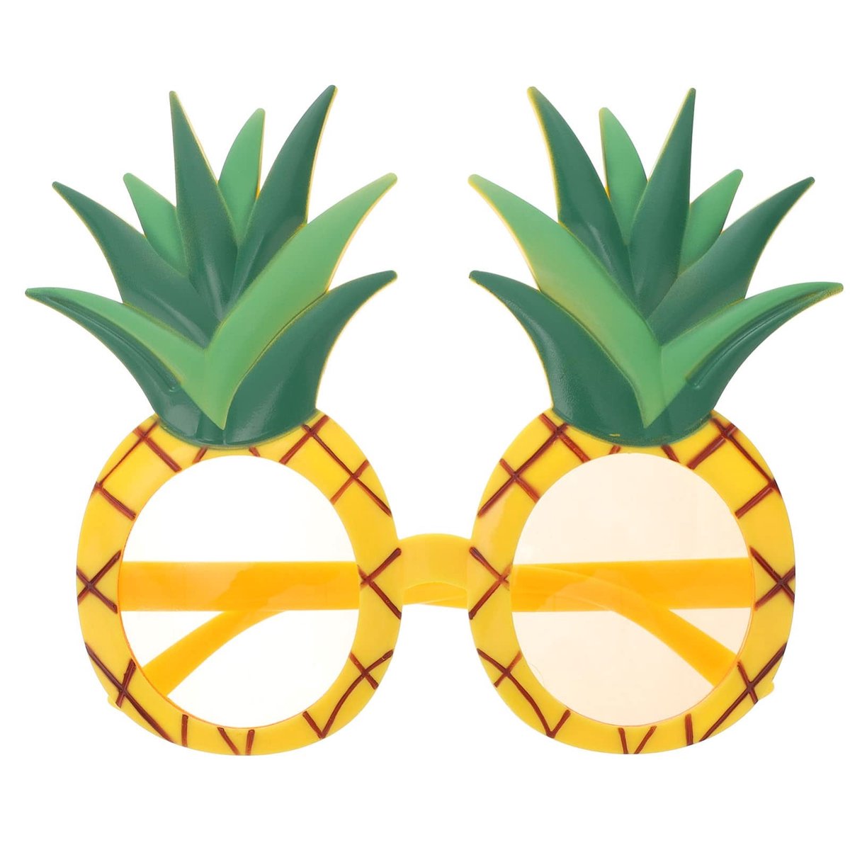 Dailygoods - Dailygoody - Hawaii Party Bril - Ananas Bril - Grappige zonnebril voor feestjes - Decoratieve bril - Tropische Tiki zonnebril - Geschikt voor zomer en