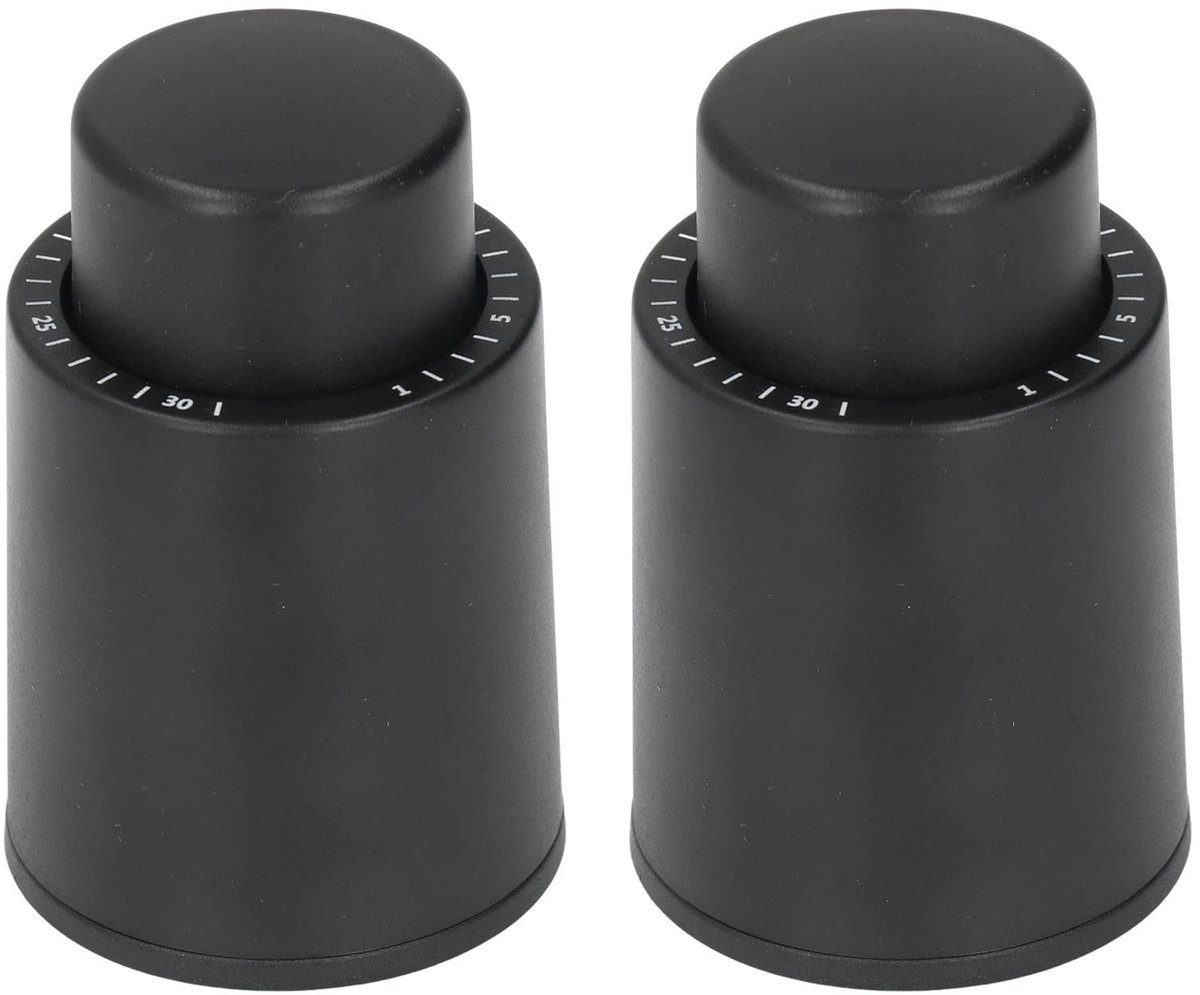 Dailygoods - Set van 2 Herbruikbare Wijnfles Stoppers met Vacuümfunctie