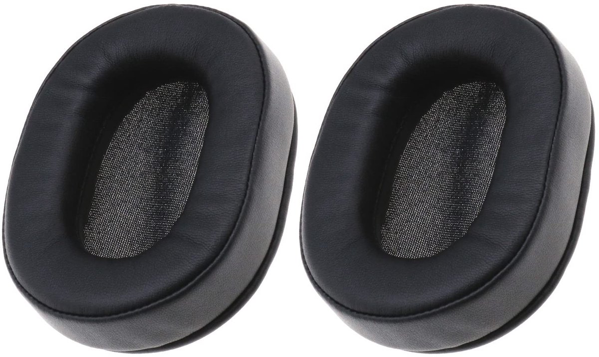 Dailygoods - Dailygoody - Vervangende Hoofdtelefoon Pads - Comfortabele Oorkussens - Zwart - Geschikt voor Augustus EP650 - Lange Draagduur - Eiwit Lederen Spons
