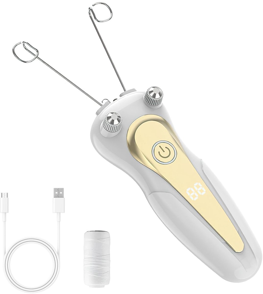 Dailygoods - Dailygoody - Epileerapparaat voor dames - Gezichtshaarverwijderaar - Draadloos en gebruiksvriendelijk - USB-oplaadbaar - Inclusief gezichtsmassageer -..