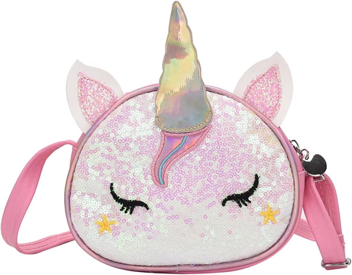 Dailygoods - Eenhoorn Pailletten Portemonnee en Schoudertas
