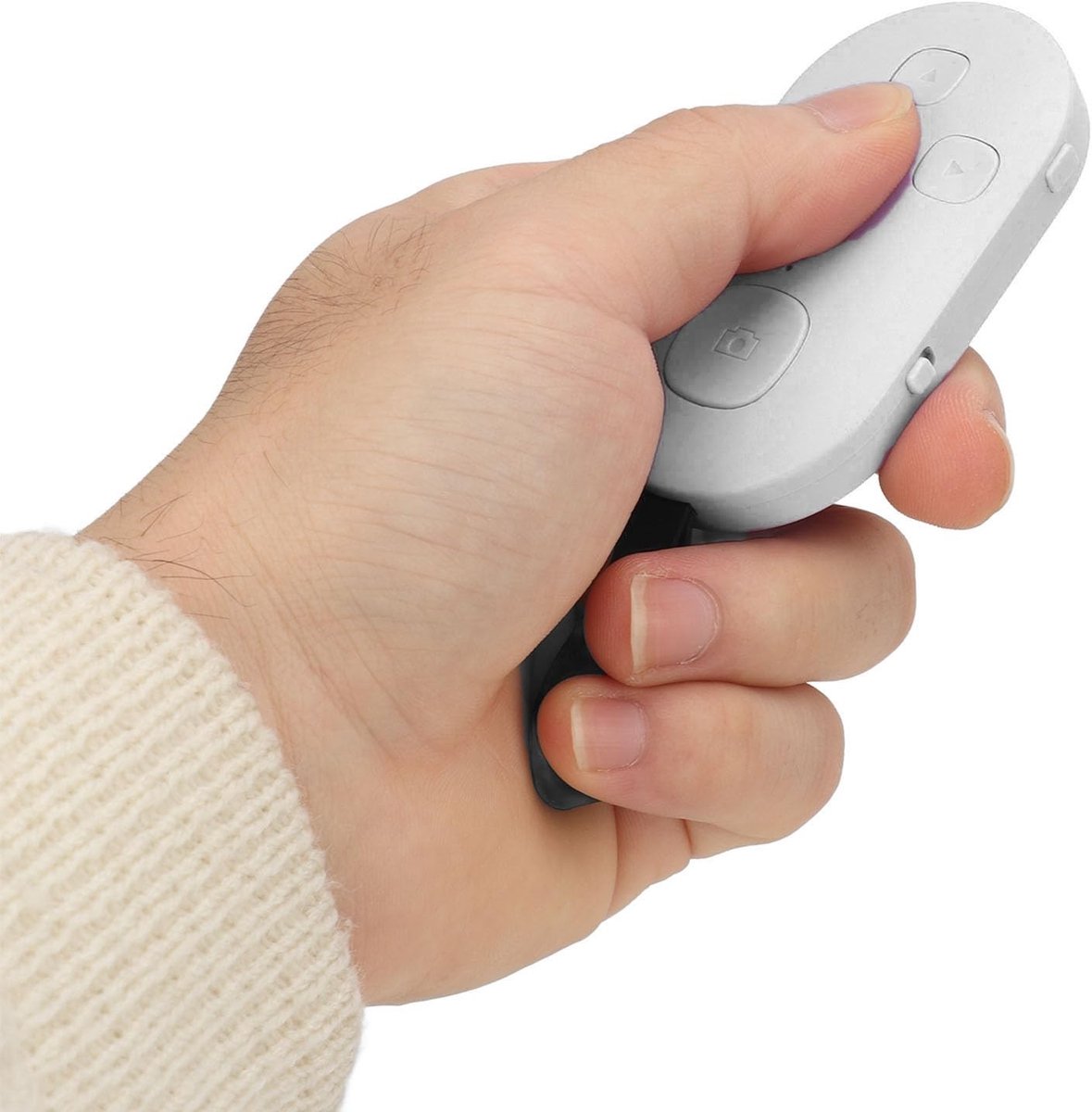 Dailygoods - Dailygoody - Scrollende Afstandsbediening - Bluetooth Afstandsbediening - Oplaadbaar - Wit - Remote Clicker - Voor Smartphones en Tablets - Geschikt v