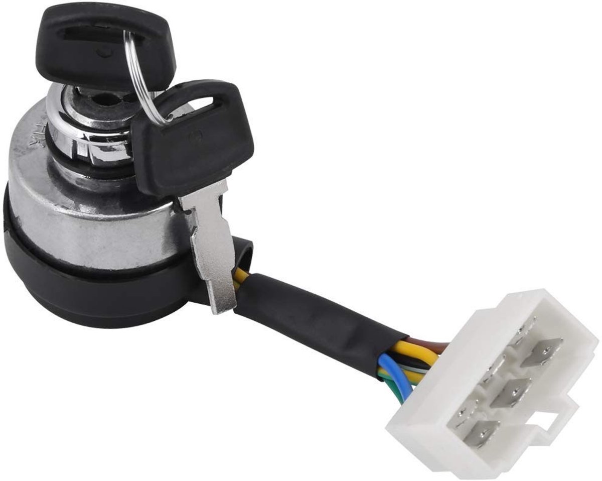 Dailygoods - Dailygoody - Sleutelschakelaar - Ontsteking Starter Schakelaar - Ideaal voor Gasgeneratoren - 6 Draden - Vervangingsonderdeel - Geschikt voor 2.5-6.5