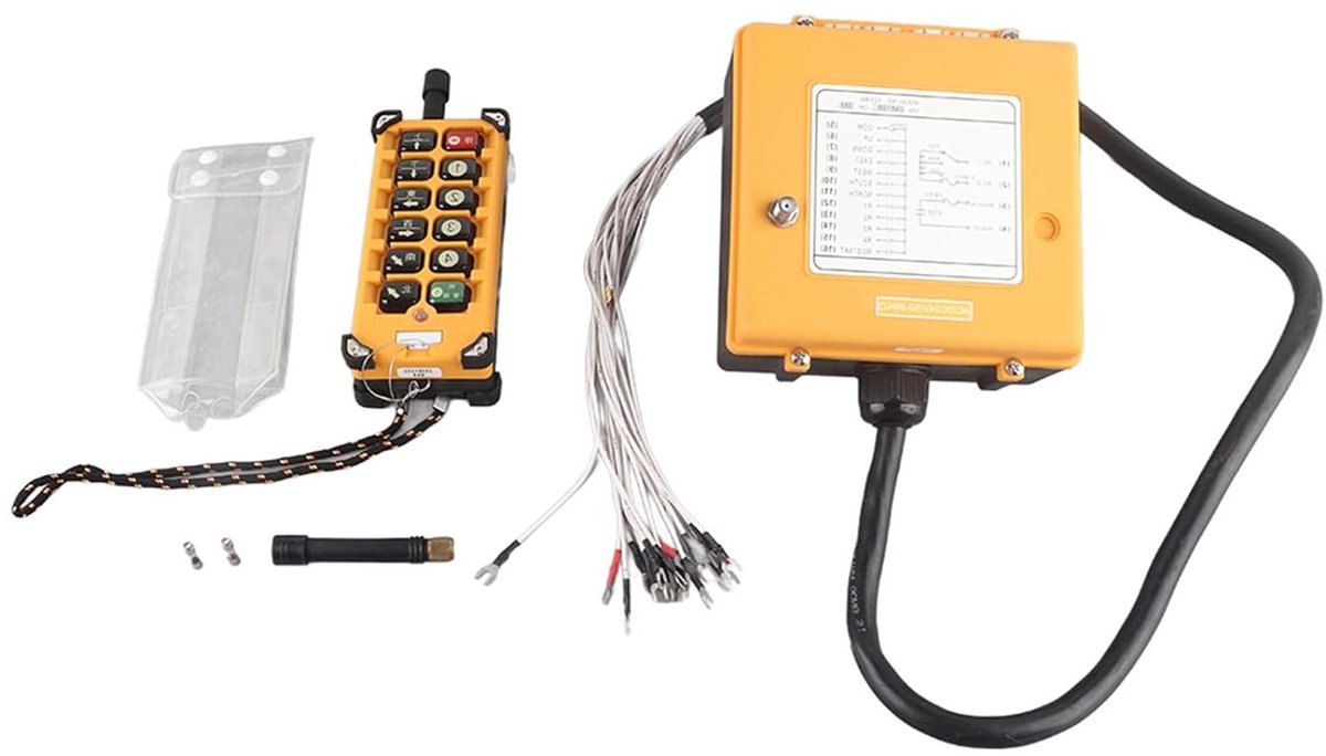 Draadloze afstandsbediening met 12 knoppen voor het bedienen van elektrische systemen en liften