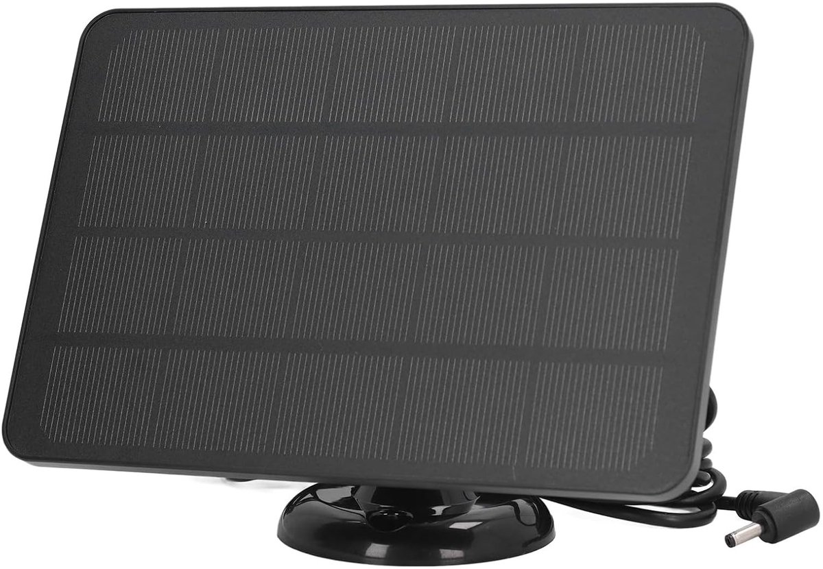 Dailygoods - Dailygoody - Zonnepaneel Beveiligingscamera - 12W Oplader - IP65 Waterdicht - Zonne-energie - Voor Ring Spotlight en Stick Up Cam