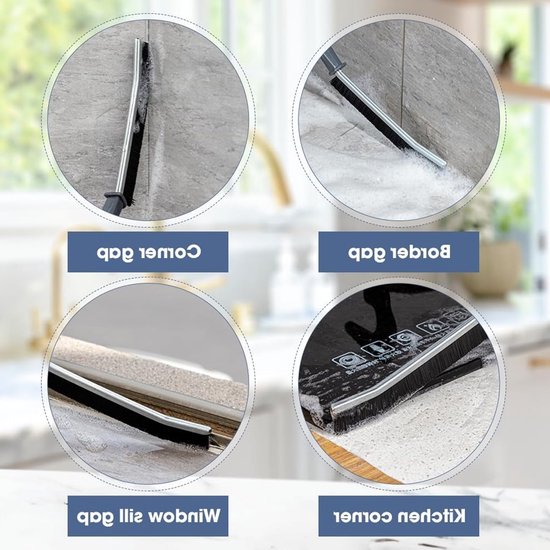 Hoekborstel voor het schoonmaken van voegen en badkamers, ideaal voor nauwkeurige reiniging — afbeelding 3