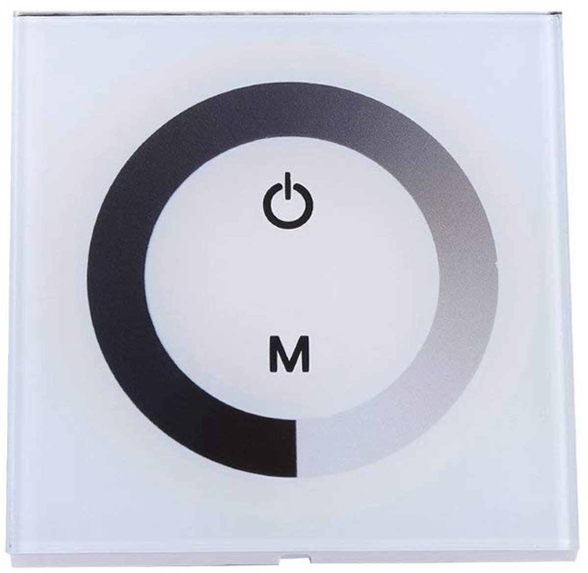 Dailygoods - Dailygoody - Touch Wall Mount Control Panel - LED Dimming Switch - Elegante uitvoering - Wit - Hooggevoeligheid - Geschikt voor 12V-24V LED verli