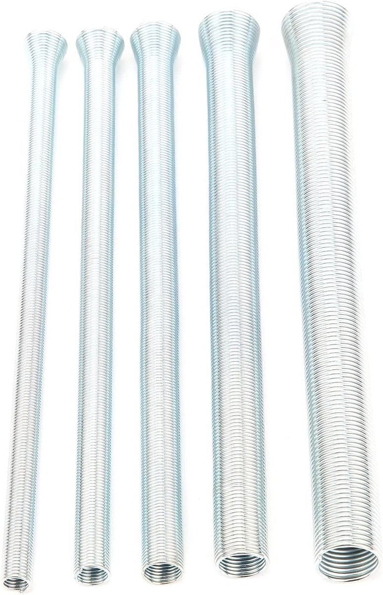 Accessoireset voor Buigpijpen, 5 Stuks Elastische Gebogen Zachte Buizen voor Buigen, Warmte- en Corrosiebestendig, Geschikt voor Koper, Aluminium en Dunwandig Staal