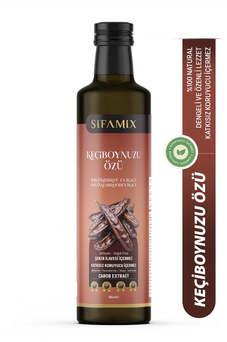 Şifamix Johannesbroodextract 700 ml – Keçiboynuzu Özü – 100% Natuurlijk Harnup Siroop Zonder Toevoegingen