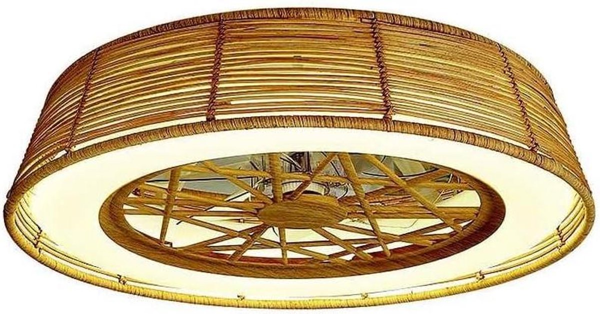 Indonesische ventilator - Tafelventilator - Ruimte Koelen - Met afstandsbediening - 63 cm diameter - Gebroken