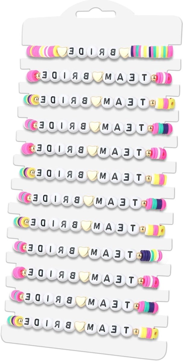 Set van 12 Verstelbare Armbanden voor het Bruidsteam - Perfect voor Huwelijksfeesten en Bachelorette Parties