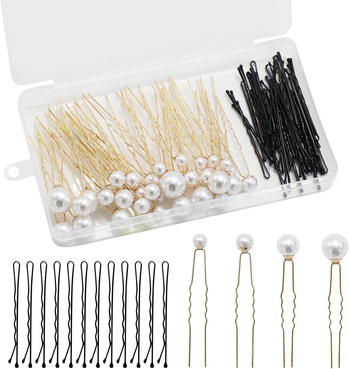 Haarspelden met Parels - Bruidshaarspelden Parels - Bruidskapsels Maken - Set van 36 stuks