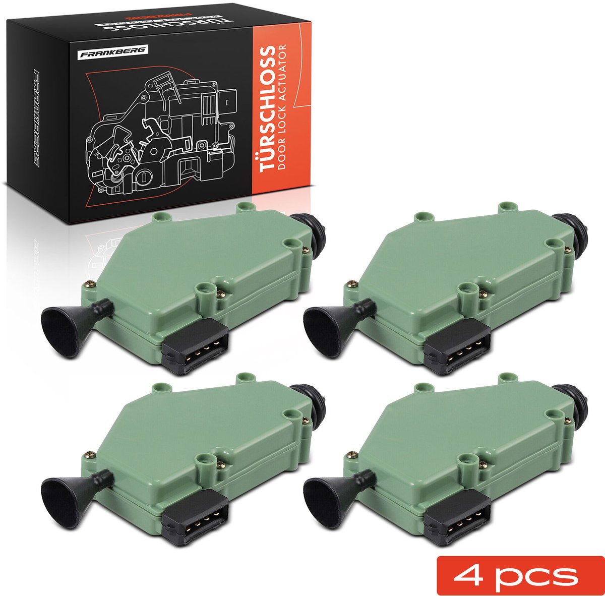 Frankberg 4x deurslot achterklep voor VW Transporter III IV