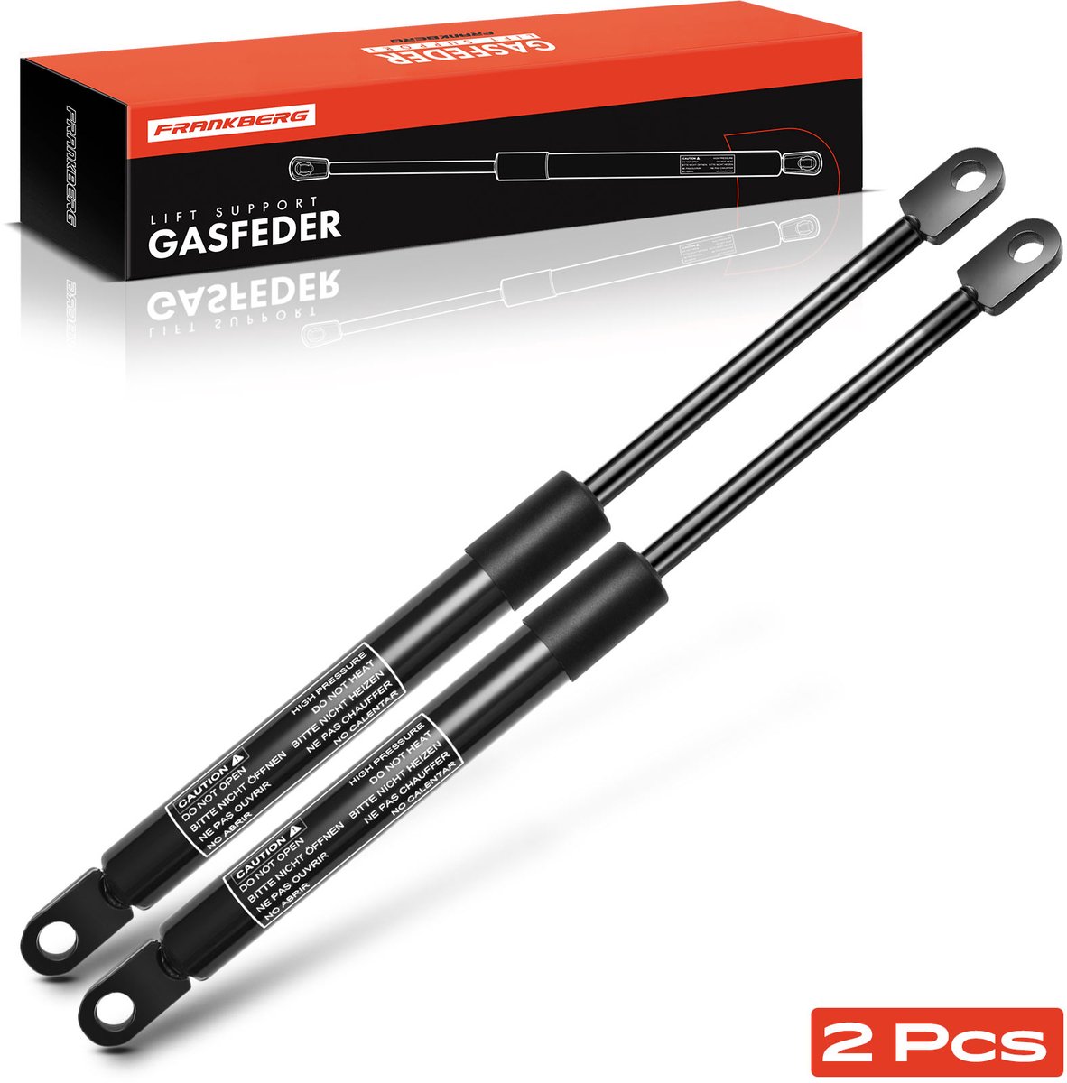 Frankberg 2x gasveer achter voor Fiat Barchetta 1995-2005