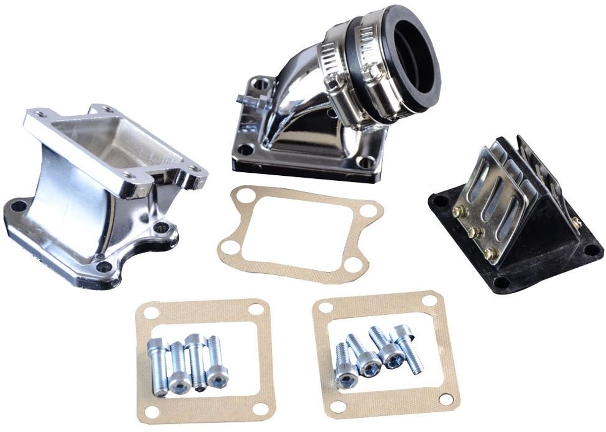 Golden crown - 32mm Intake Manifold Adapter - Vervangingsset - Hoogwaardige kwaliteit - Voor 2-takt scooters - Verbetert brandstofefficiëntie - Geschi